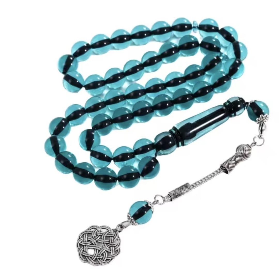 سبحة فاخرة باللون الأزرق السماوي